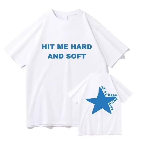 2024 Tour Billie Hit Me Hard and Soft T-shirt Man Women Hara Casual and simple men##02