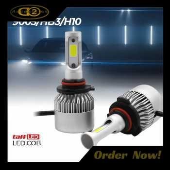 TaffLED COB LED ไฟหน้ารถยนต์ 8000 Lumens IP65 Cool White 9006/HB4 - S2