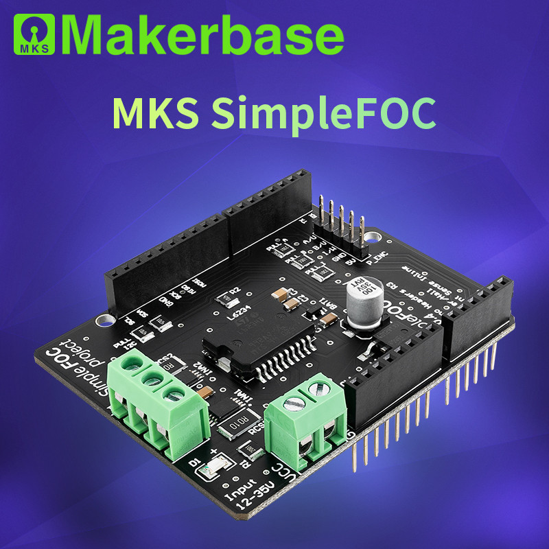 SimpleFOC project shield controller develop board FOC BLDC brushless servo motor control card mechan
