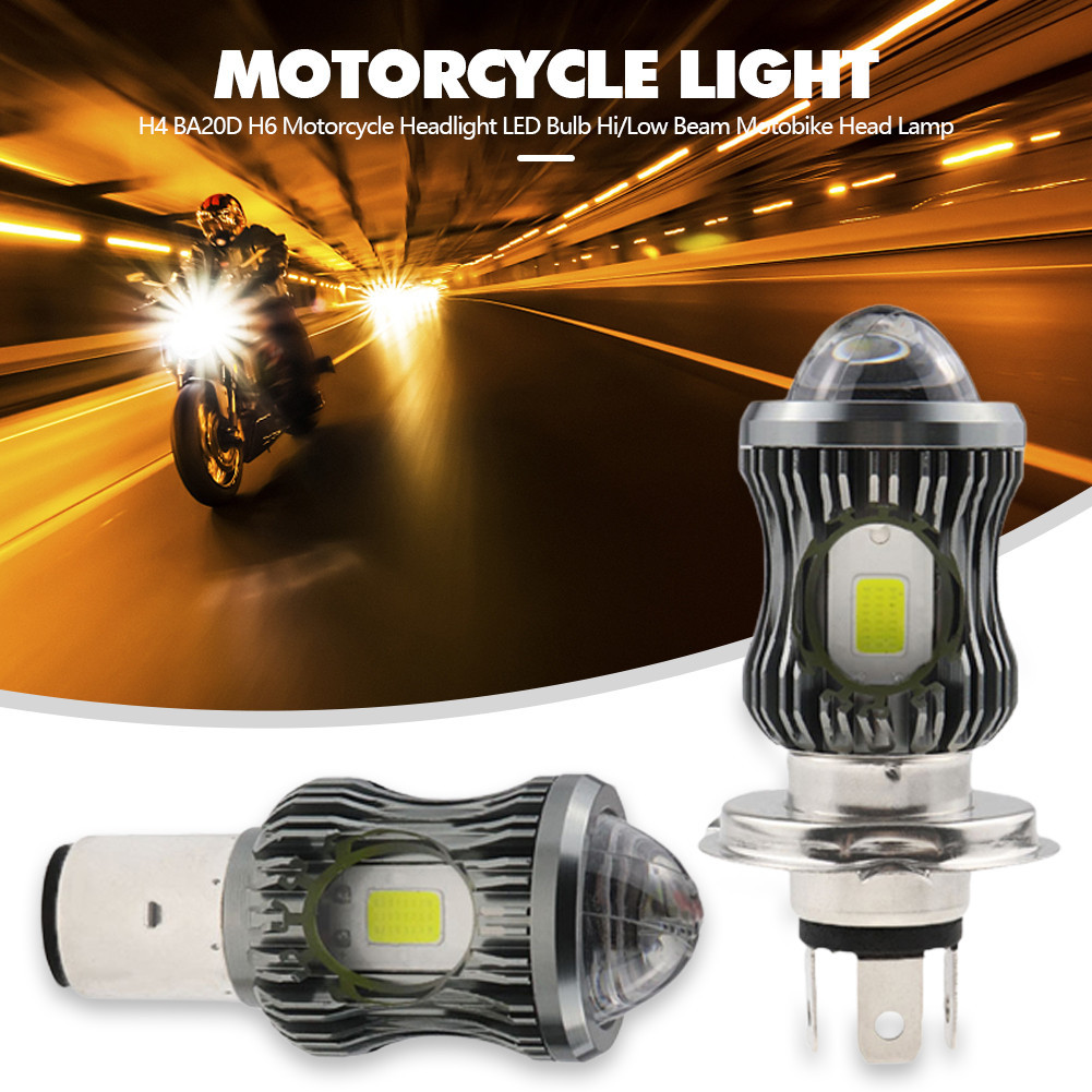 1 ชิ้น H4 BA20D H6 LED ไฟหน้ารถจักรยานยนต์หลอดไฟ 3500LM Hi/Low Beam Motobike หัวโคมไฟ 12 V-80 V สําหรับ Universal