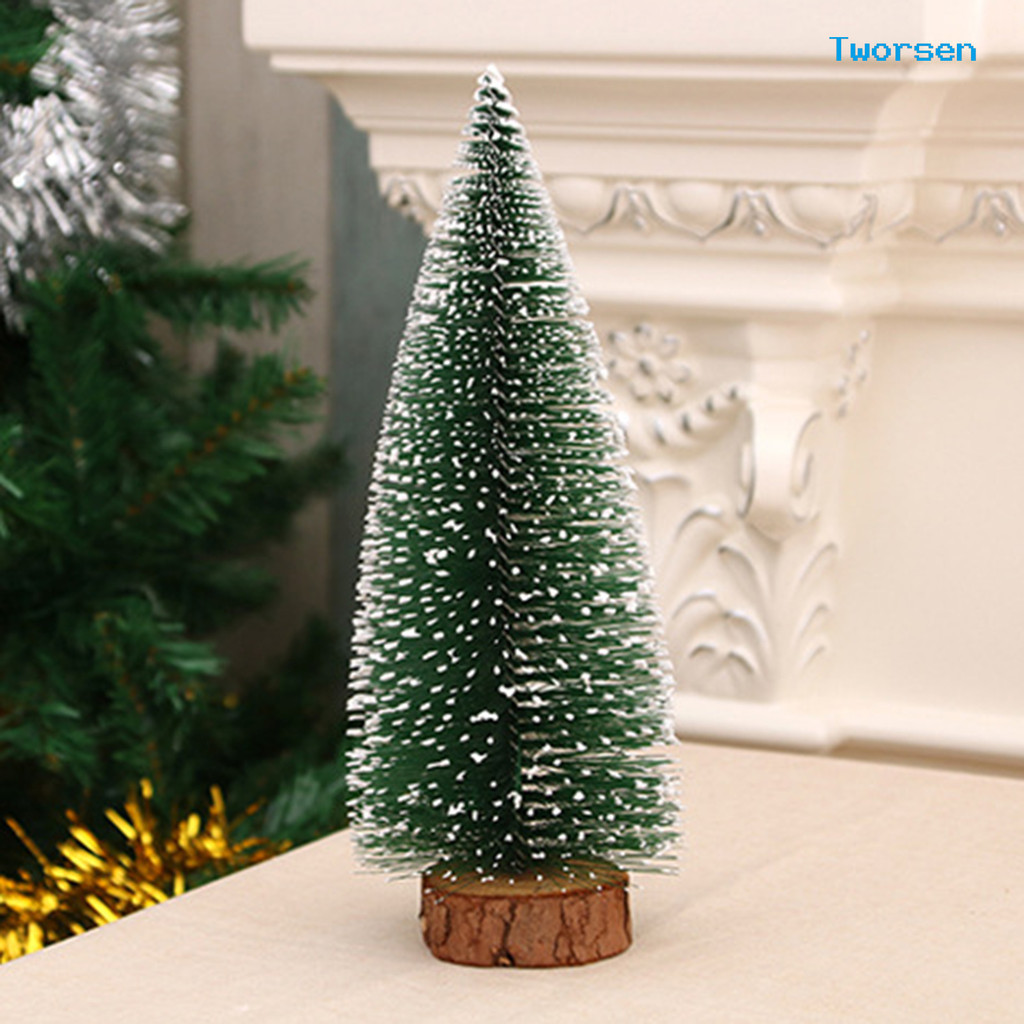{YE}ต้นคริสต์มาสขนาดเล็กต้นคริสต์มาสประดิษฐ์ Snow-flocked Xmas Tree พร้อมเข็มสนงานรื่นเริงตกแต่งบ้านสํานักงานสําหรับ Chri