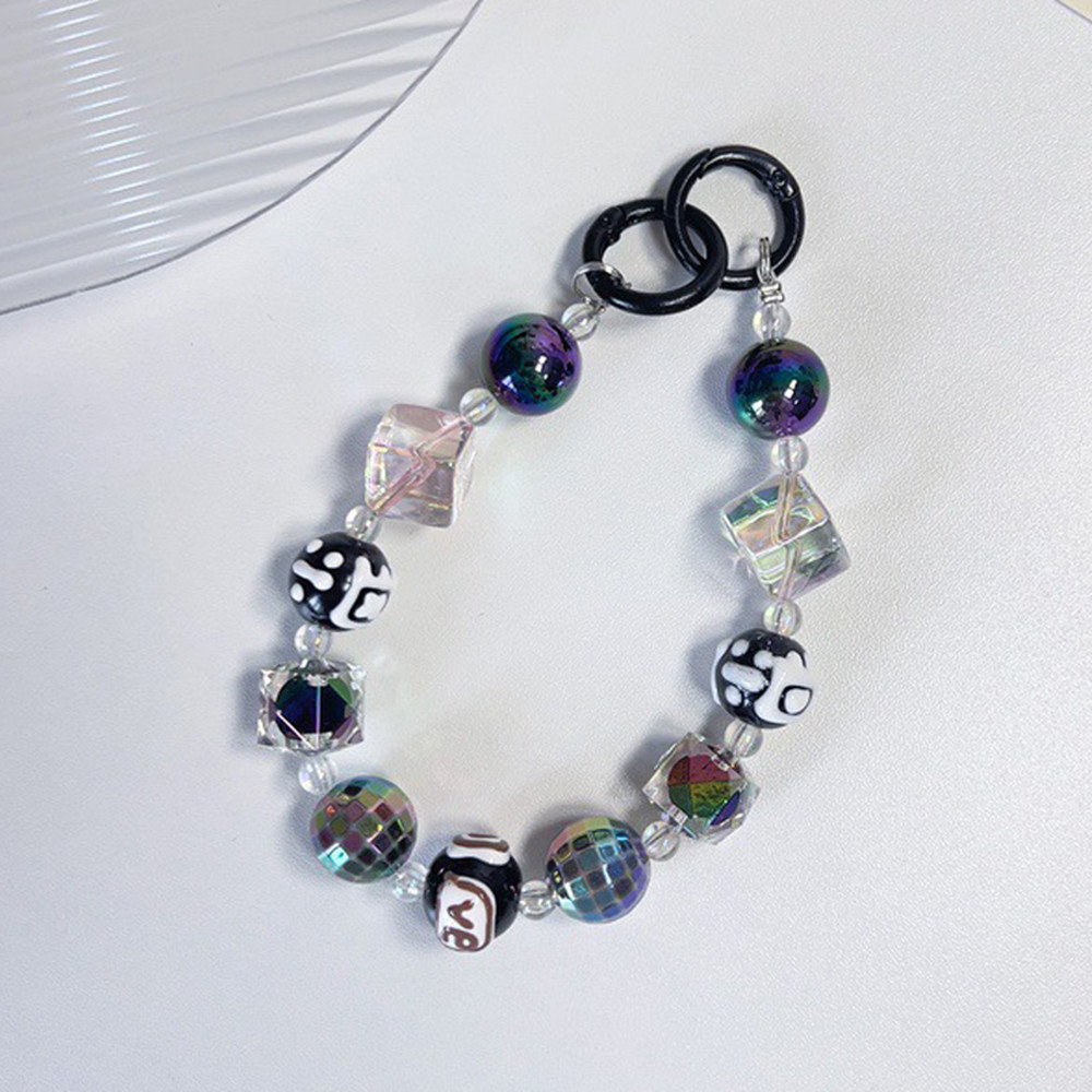 ลูกปัดหลากสีพวงกุญแจโทรศัพท์พวงกุญแจตกแต่งกระเป๋าจี้พวงกุญแจ - รูปที่ 7