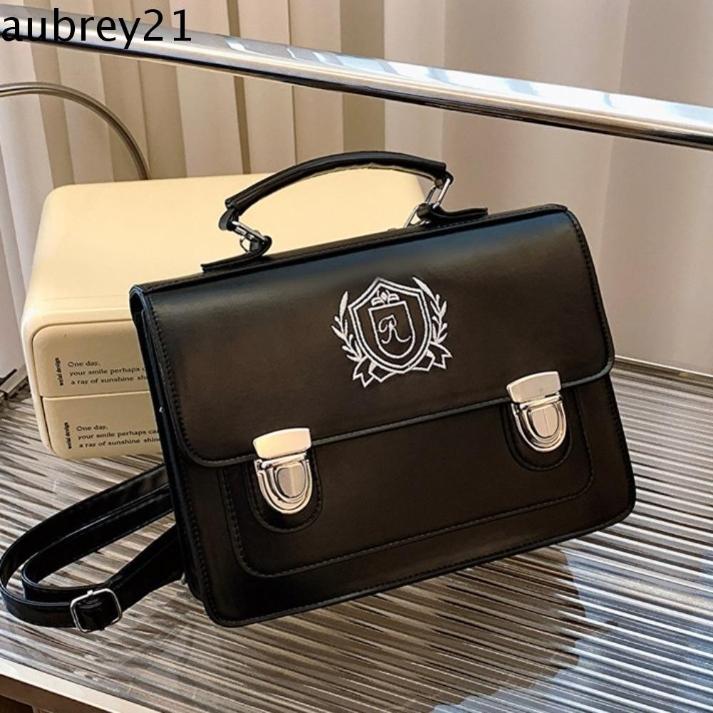 Aubrey1 กระเป๋าสะพายข้าง, กระเป๋าสะพายหนัง PU วินเทจ, JK High-end Japanese Style Simple Backpack Travel