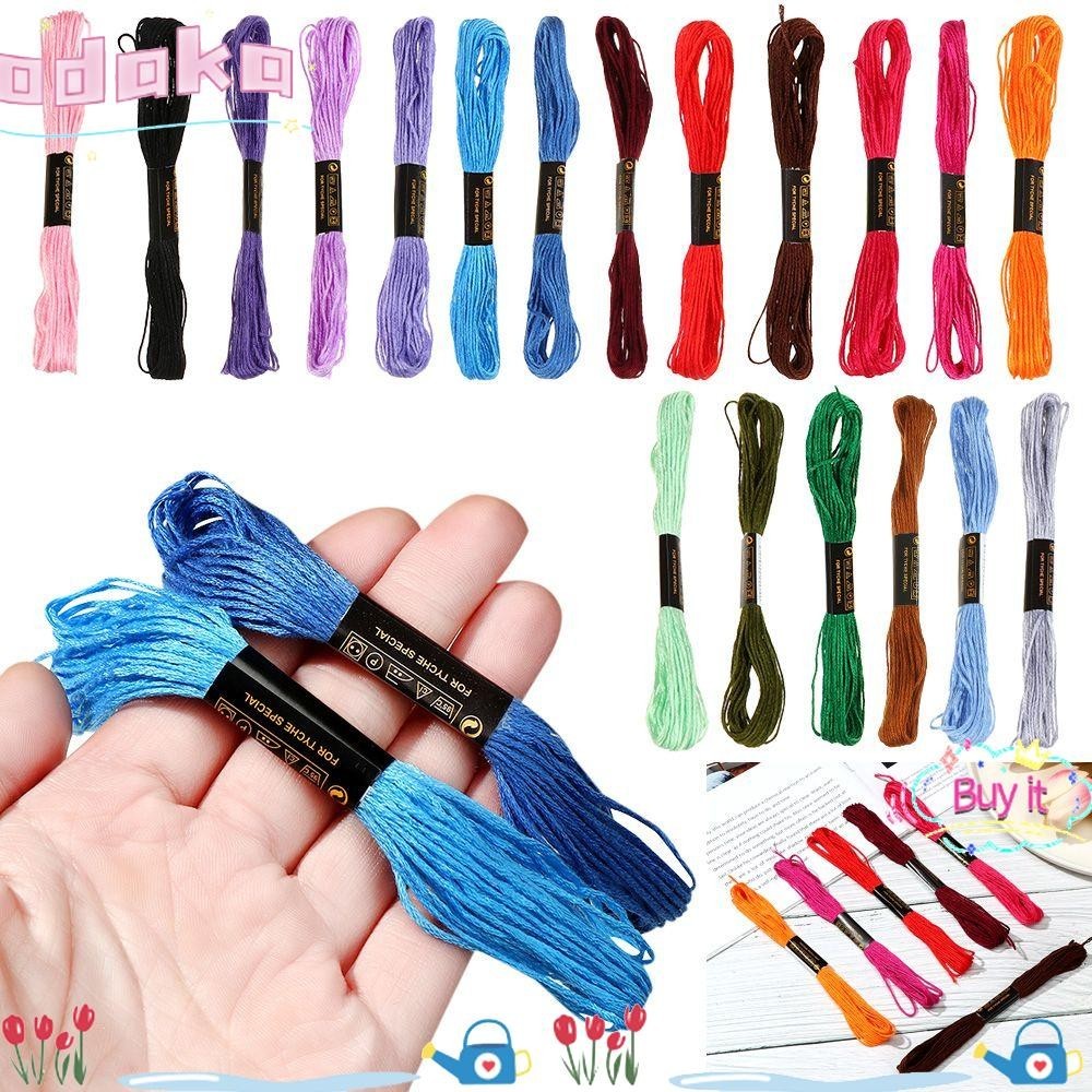Odaka ด้ายปักครอสติช Cotton Skein Kit DIY เย็บ Skeins