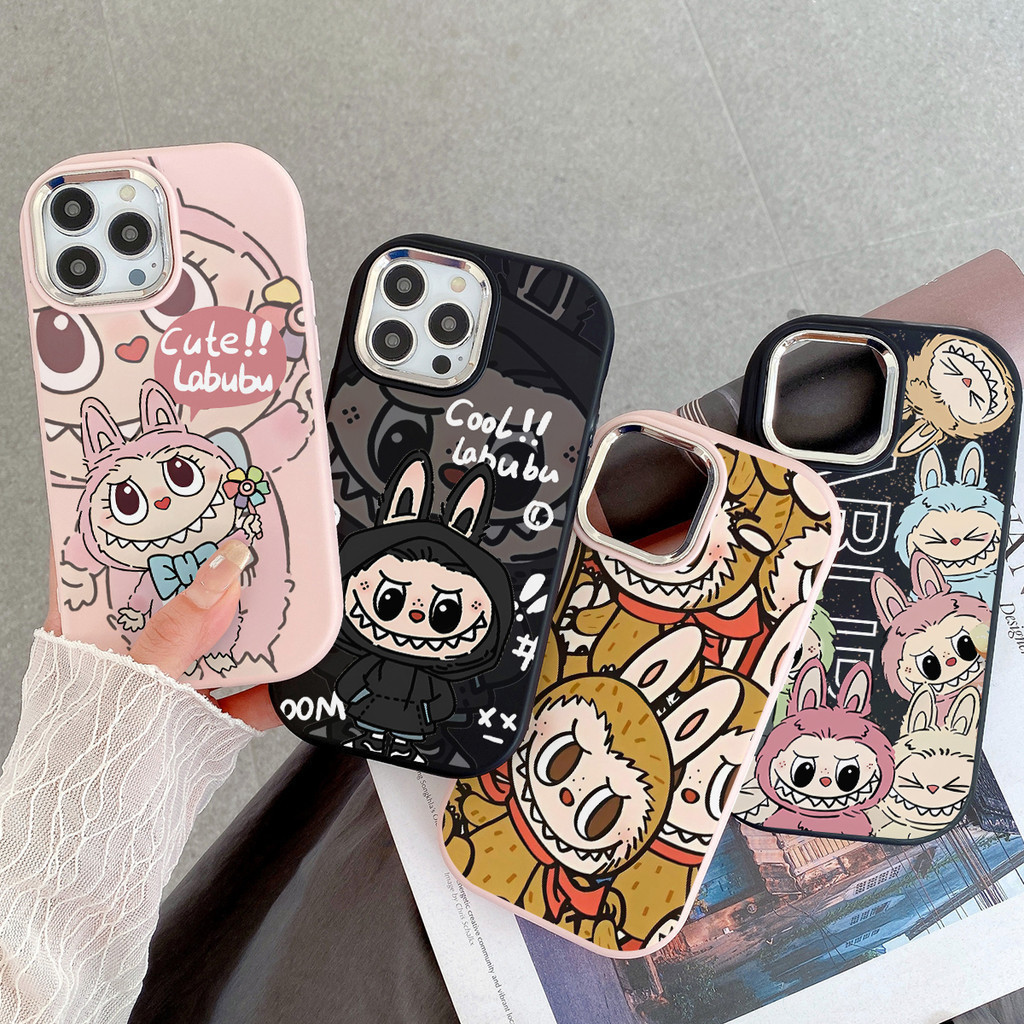 เคส VIVO Y17s V30 Y12 Y27S Y21 Y20 Y22 Y17S Y16 Y91C Y15S Y17 Y30 Y02 Y21S Y35 Y19 การ์ตูนน่ารัก Labubu เคสโทรศัพท์