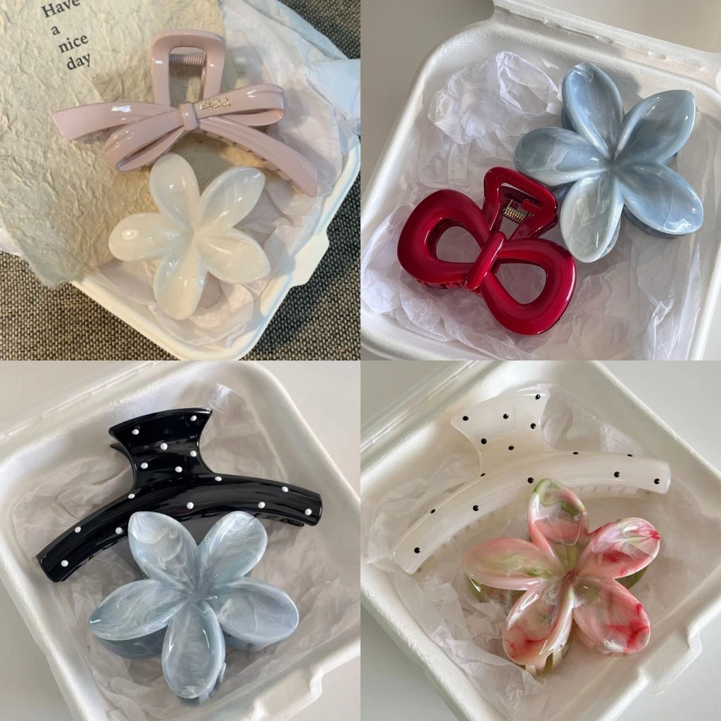 กิ๊บติดผมดอกไม้สีสันสดใส Super Fairy Smudge Frangipani Grab Clip 2024