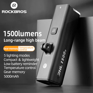 【TH Delivery】Rockbros ไฟหน้าจักรยาน 400/800/1000/1500/3000 ลูเมน ไฟหน้าจักรยาน กันน้ำ ความสว่างสูง ไฟแขวน อุปกรณ์เสริมจักรยาน