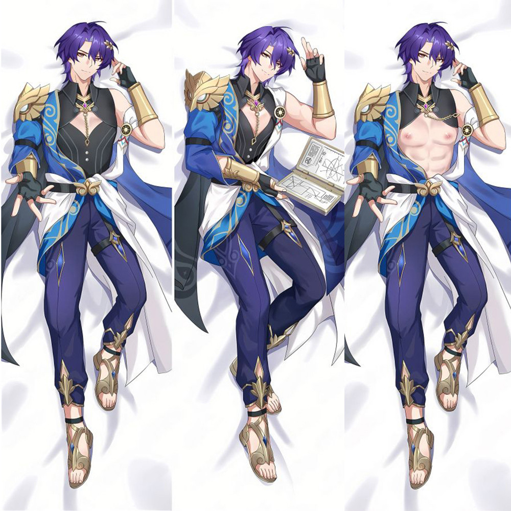 Star Rail Dr Ratio คอสเพลย์ Hug Body หมอน 2-Side Ratio Peachskin กอดหมอน Long Body หมอน