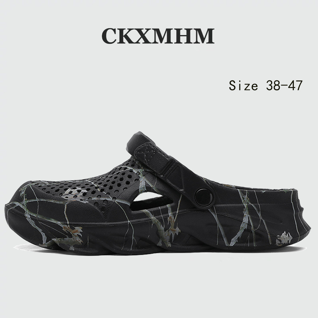 CKXMHM 38-47 รองเท้าแตะผู้ชายน้ําหนักเบาทนทานรองเท้าแตะรองเท้าหัวใหญ่รองเท้าแตะขนาดใหญ่ 47