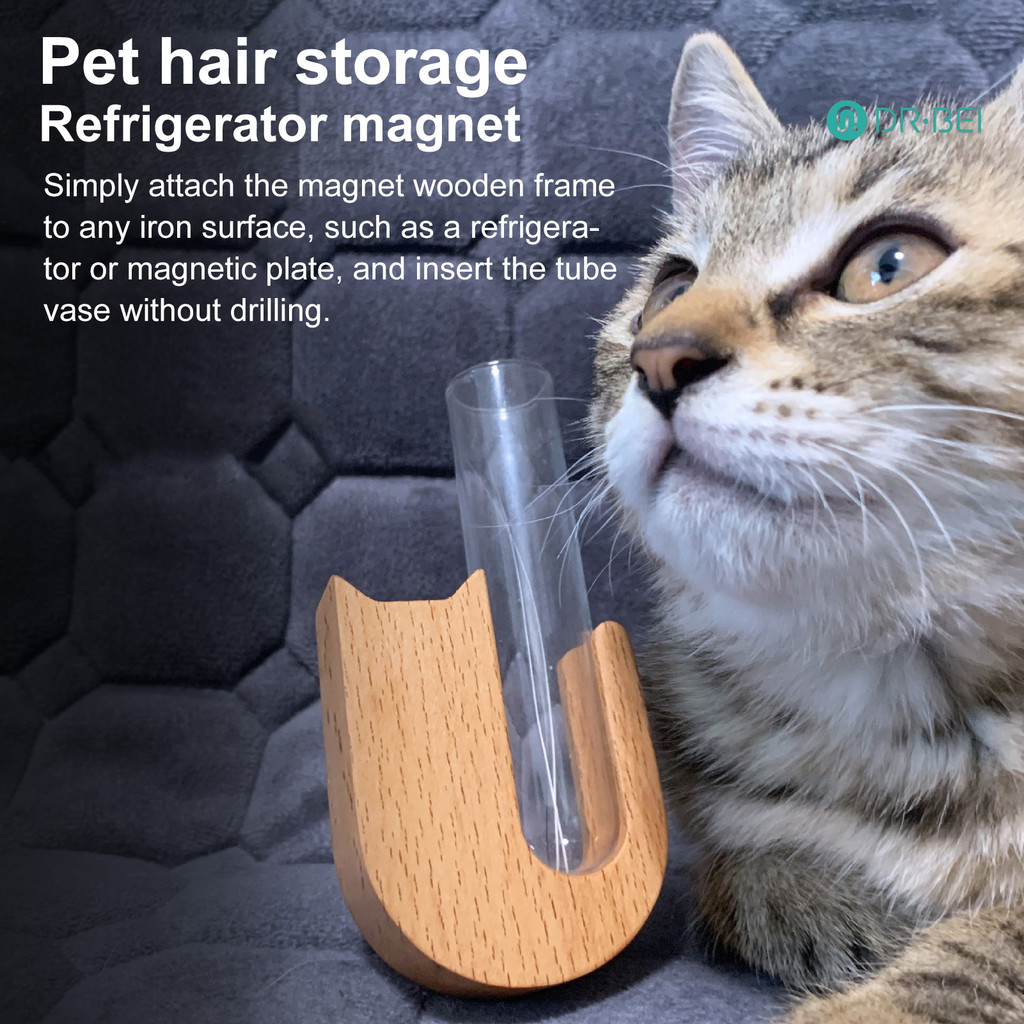 Dr.bei พืชไฮโดรโปนิกส์หลอดทดลองแจกันไม้แมวสุนัข Whisker Collector ตู้เย็นพืช Propagation แจกันโฮมออฟฟิศตู้เย็นตกแต่ง