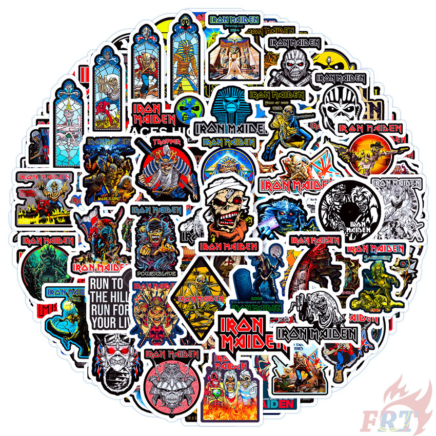 100Pcs/Set ❤ Rock Band . Iron Maiden Mini Diary Manual Stickers （Size：2~3cm）❤ DIY Fashion Scrapbooks