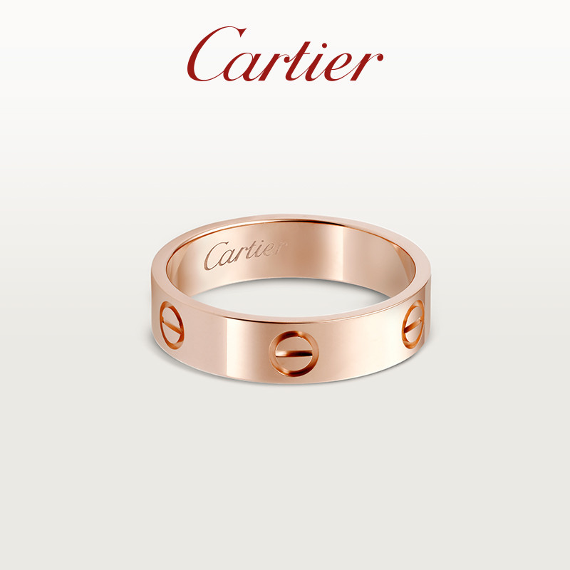 [พร้อมกล่อง] Cartier Cartier LOVE Series Ring แหวนแต่งงานสไตล์คลาสสิก วันพีช [คลังสินค้าพร้อม]