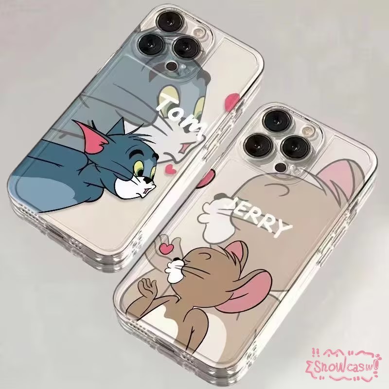 คู่รักน่ารักแมวเมาส์นุ่ม เคสSamsung A14 A05S A34 A04 A12 A15 A03 A54 A05 A13 A51 A23 A24 A50 A32 M01S M12