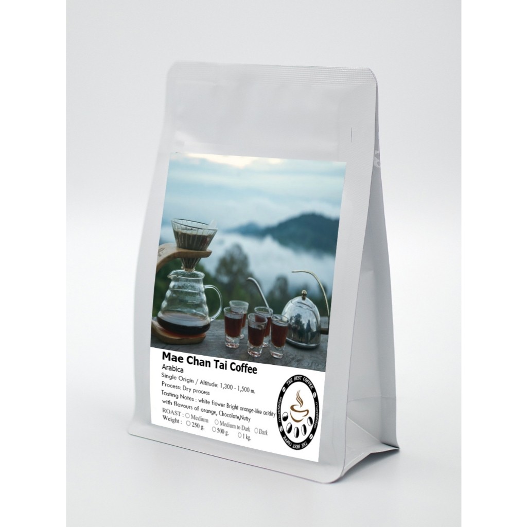 กาแฟแม่จันใต้ (Mae Jan Tai) เชียงราย อาราบิก้า 100% เมล็ดกาแฟคั่วใหม่ The Best Coffee Roasters