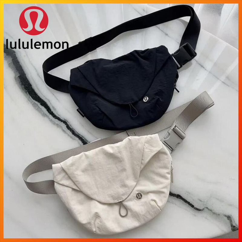 Lululemon Unisex Magnetic Crossbody Bag for Fitness, Sports, Cycling & Waist - Nylon Satchel for Men