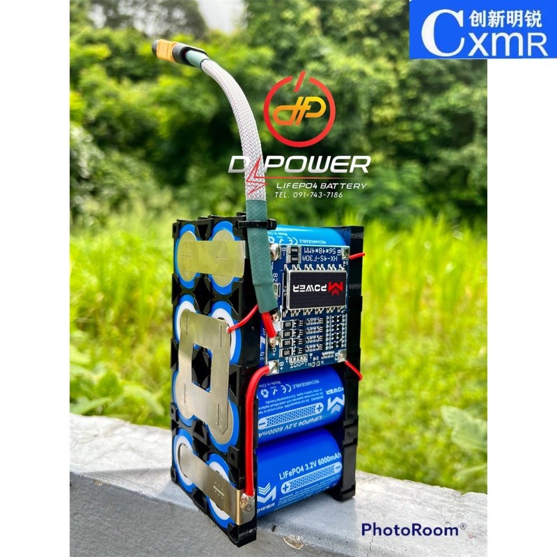 ✿แบตเตอรี่ลิเธียมฟอตเฟต 4S 14.6V 12A พร้อมBMS 30A