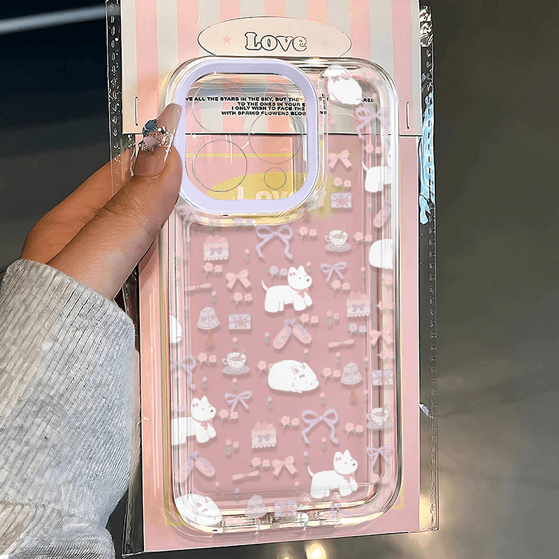 การ์ตูนสัตว์เล็ก ins คู่ iPhone 16/15 เคสโทรศัพท์ซิลิโคนอ่อนนุ่มทนต่อแรงกระแทกสําหรับ iPhone 11 12 13 14 Promax X XR 7 8 + กล้องป้องกันออกแบบเปลือกกันน้ํา