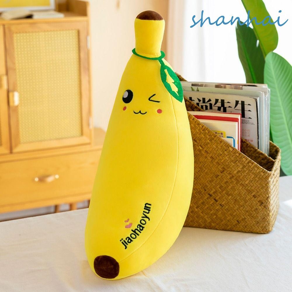 Shanhai กล้วยของเล่นตุ๊กตาน่ารักตุ๊กตาจี้ตกแต่ง Plush พืชตุ๊กตาของเล่นตุ๊กตาตุ๊กตาผลไม้ Plush ตุ๊กตา