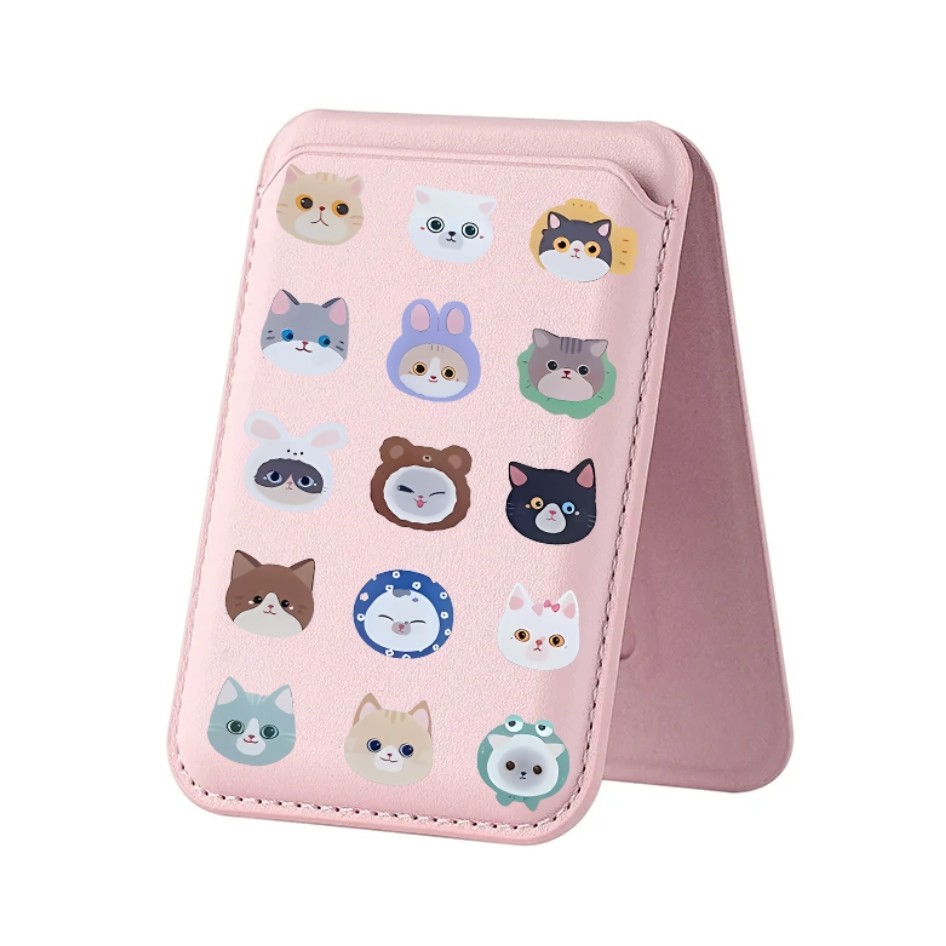การ์ตูนสัตว์ Avatar รูปแบบกระเป๋าสตางค์สําหรับ iPhone 16 15 14 13 12 11 Pro Max Plus หนังผู้ถือบัตรสําหรับกรณีกระเป๋า