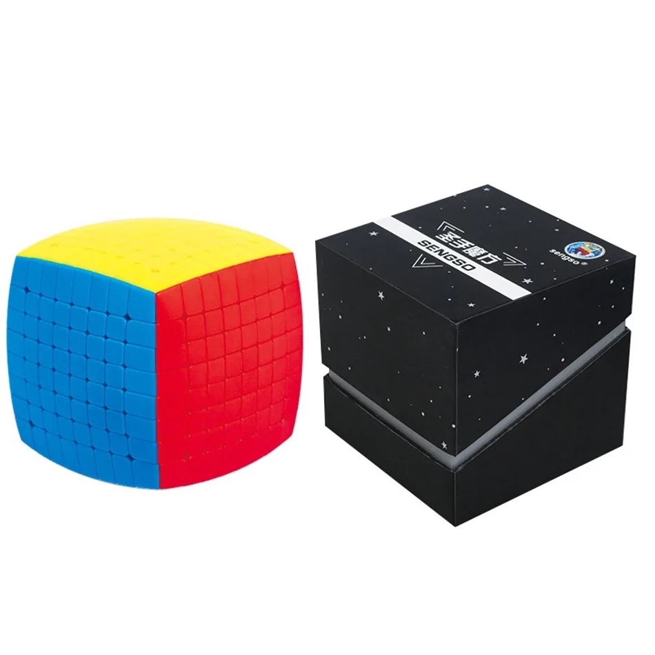 Sengso Pillowed 8x8 Magic Puzzle Cube Professional ShengShou 8x8x8 ขนมปังความเร็ว Cubo magico ความเร็วก้อนของเล่นเพื่อการศึกษา