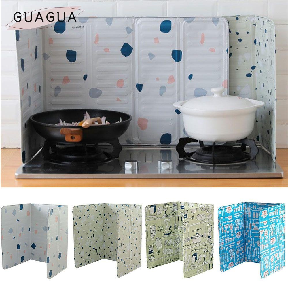 Guogua น้ํามัน Splash Guard เครื่องมือห้องครัว Anti Oil Splash Oil Splash Proof Baffle