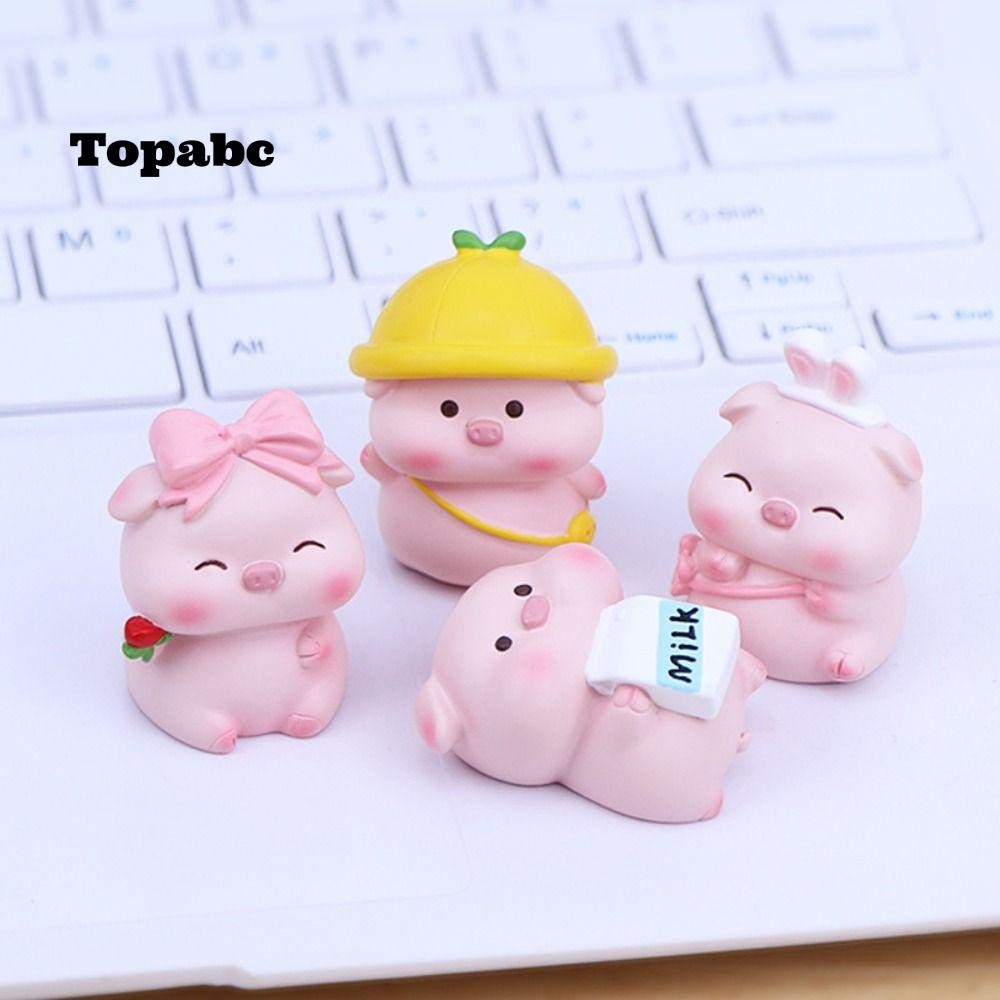 สูงสุด ตุ๊กตาหมู, ตุ๊กตาหมูจิ๋วสีชมพู ทําเอง, งานฝีมือตกแต่งการ์ตูนเรซิ่นน่ารัก
