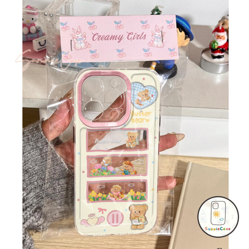 ช้างน่ารัก การ์ตูนหมี Redmi 10A 9A 13C 11 13 9 12 10C 12C 9T 9C NFC A2 A19 12 8 11S 10 Pro POCO M3 ความหรูหรา คู่ เคส - รูปที่ 3
