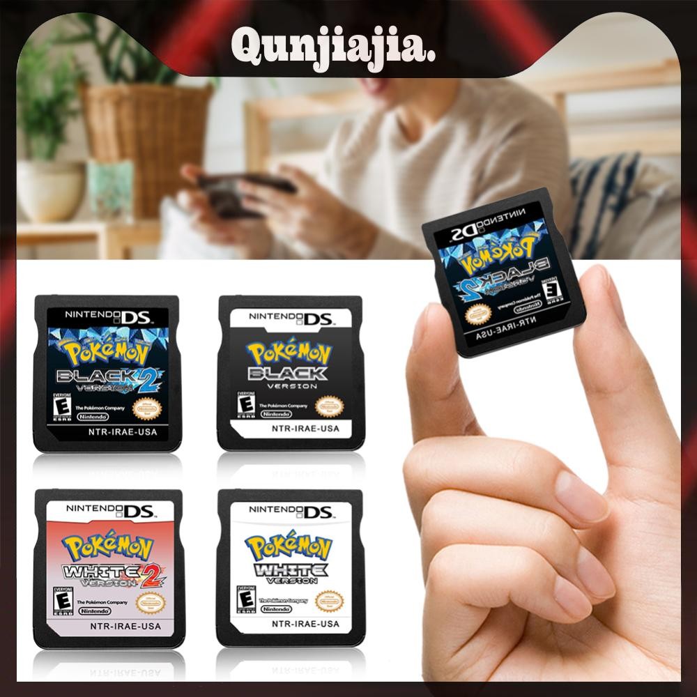 Pokemon NDS Game Series Cartridge DS Game Card Black&White Version 1&2 สําหรับ NDS