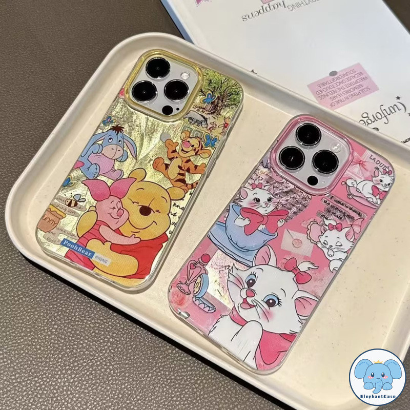 คู่รักการ์ตูนแมรี่แมวหมีน้อยขนนกกรณีเข้ากันได้ เคส OPPO A17 A15 A12 A58 A38 A7 A5s A98 A31 A57 A5 A9 หน้าปก