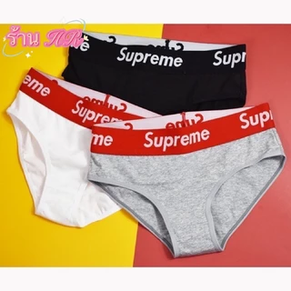 ร้าน HR Supreme พร้อมส่งกางเกงในผู้หญิง Supreme ทรงBrief ผ้าcotton and
