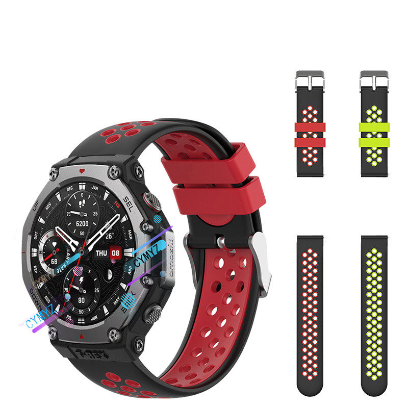 สาย Amazfit T Rex 3 สายซิลิโคน Amazfit T Rex 3 Smart watch Strap สายนาฬิกา สายรัดข้อมือกีฬา