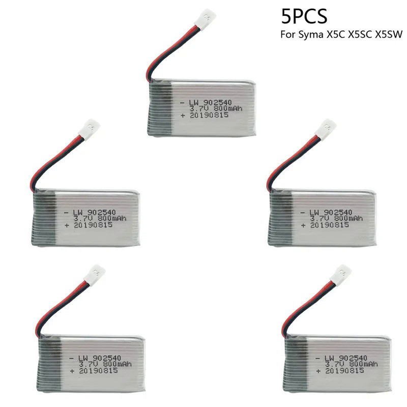 3.7V 800mAh 902540 Lipo Battery For Syma X5C X5SC X5SW Top selling Q7 RC Quadcopter Drone Spare Part