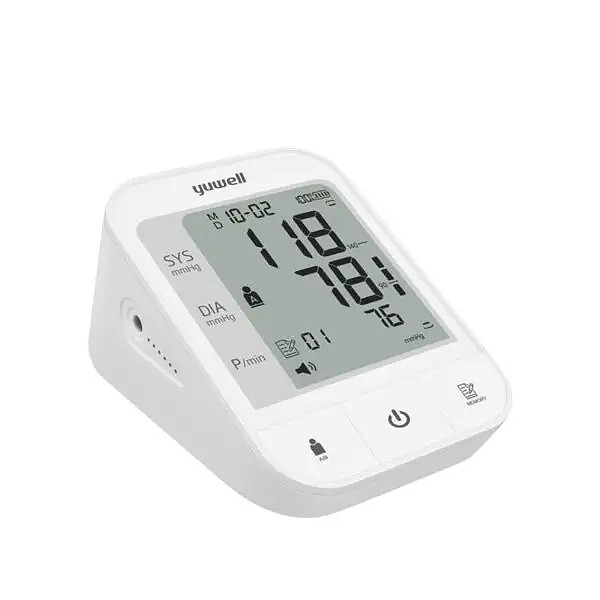 เครื่องวัดความดัน (บลูทูธ + แบตเตอรี่ลิเทียม) Yuwell รุ่น YE670CR