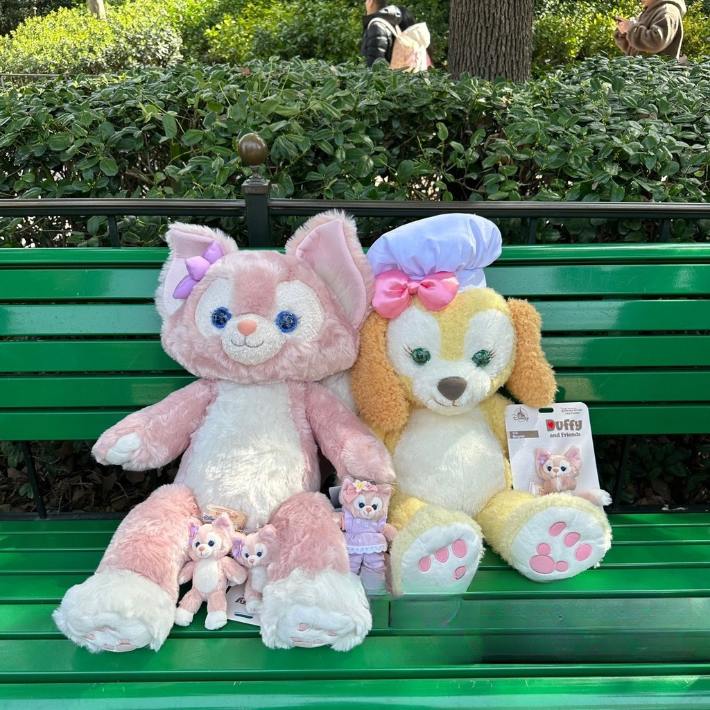 เซี่ยงไฮ้ดิสนีย์แลนด์ lingna เบลล์ M ขนาดตุ๊กตาตุ๊กตาตุ๊กตายืนพวงกุญแจนั่งจี้ X2D7