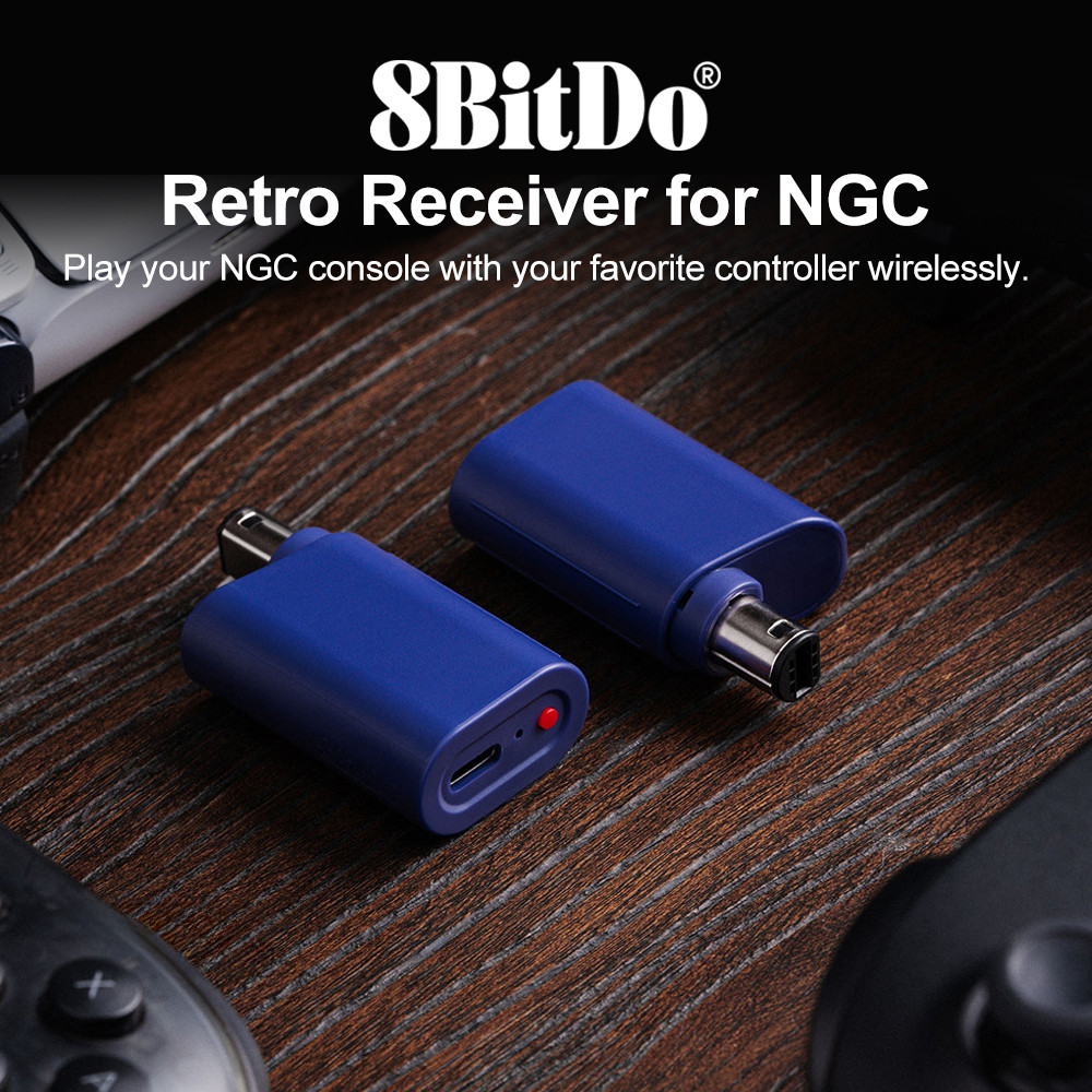 8bitdo NGC ตัวรับสัญญาณบลูทูธย้อนยุคสําหรับ NGC,Wii,Windows 10 11,รองรับสวิตช์ Xbox PS4 PS5 Pro และตัวควบคุม 8Btido ทั้งหมดใกล้