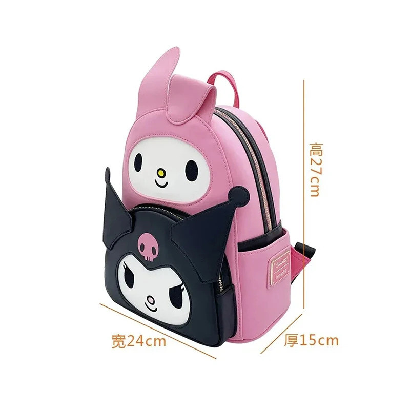 Loungefly Sanrio Kuromi กระเป๋าเป้สะพายหลัง Pu หนัง Lady รูปที่ 6