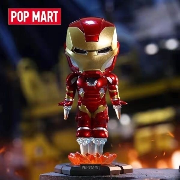 ของแท้ POPMART POPMART Marvel Avengers Series Figures Mystery Box Toy ฟิกเกอร์อินเทรนด์