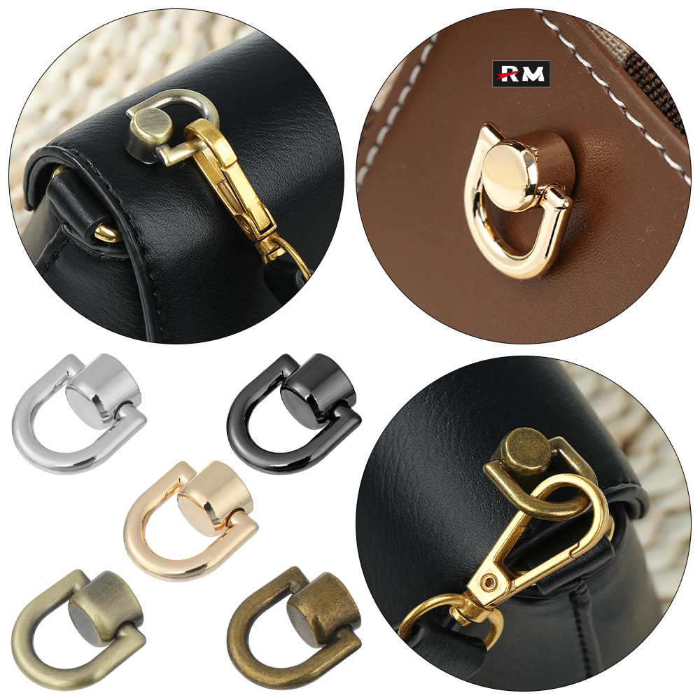2 ชิ้น หัวเข็มขัดข้างหู Hand-In Link พร้อมสกรูปรับกระเป๋า D-ring สําหรับกระเป๋าหูหิ้ว/กระเป๋าสะพายข้าง พร้อมอุปกรณ์แขวนสายสะพายไหล่
