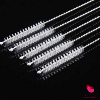 KDX แปรงล้างหลอดดูด จุกนม ขนไนล่อน ไม่ทำให้เป็นรอย Stainless steel soft straw straw brush