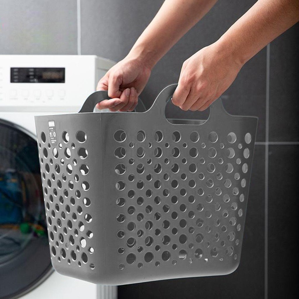 Penthouse ตะกร้าเสื้อผ้าสกปรก ตะกร้าซักผ้าพลาสติก