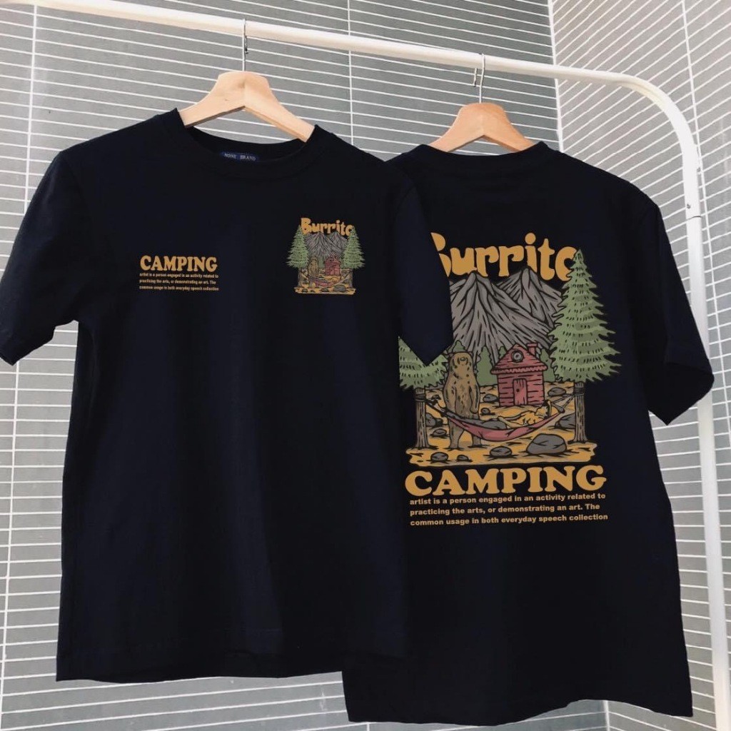 (พร้อมส่ง) รวมเสื้อยืดแคมป์ปิ้งสุดฮิตใส่แล้วเท่ไม่ไหวสกรีนสีจม - ผ้า Cotton เนื้อผ้านุ่มใส่สบาย  สันทนาการ แฟชั่น