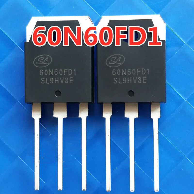 5 ชิ้น Original ทรานซิสเตอร์ Mosfet 60N60 60N60FD1 TO-3P 600V 60A IGBT สําหรับอินเวอร์เตอร์เครื่องเช