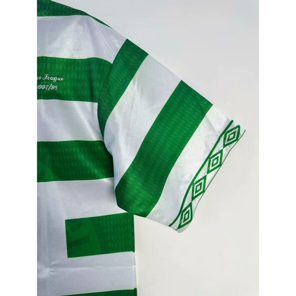 1997-99 เซลติกส์ บ้านฟุตบอลย้อนยุคกีฬาด้านบนเสื้อยืดแขนสั้น