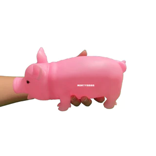 หมูยาง บีบมีเสียง อู๊ดๆ ตุ๊กตาหมูยาง ของเล่น หมูยางบีบ ของเล่น ตุ๊กตาพลาสติกยืดหยุ่น ตัวใหญ่