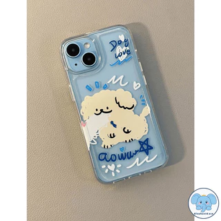 คู่รักลูกแมวลูกสุนัข TPU อ่อนเข้ากันได้ เคสไอโฟน 16 17 air 13 11 12 14 15 Pro Max 11 12 13 15 Pro XR X XS 6 6s 7 8 Plus