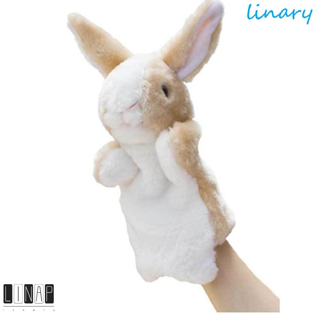Culinaryhv ตุ๊กตาหุ่นมือกระต่ายตุ๊กตาสัตว์นุ่มน่ารัก 8 สีหุ่นนิ้วมือเล่าเรื่อง