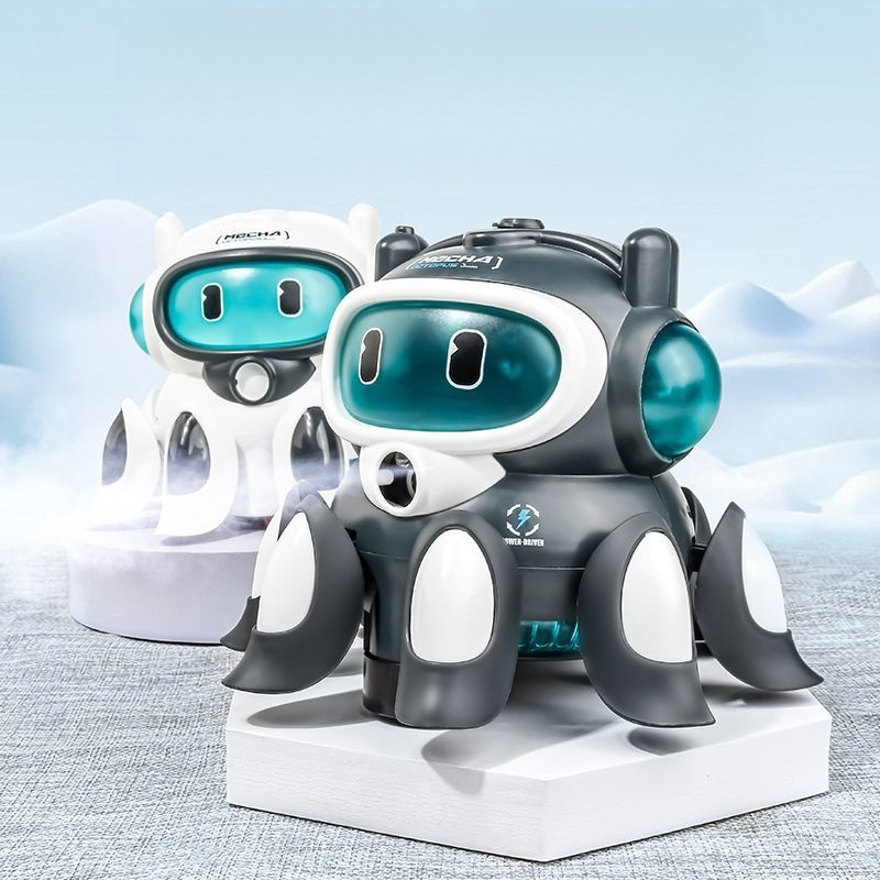 Universal Octopus Doll Music Light Dance ของเล่นเด็กพร้อมสเปรย์ไฟฟ้า