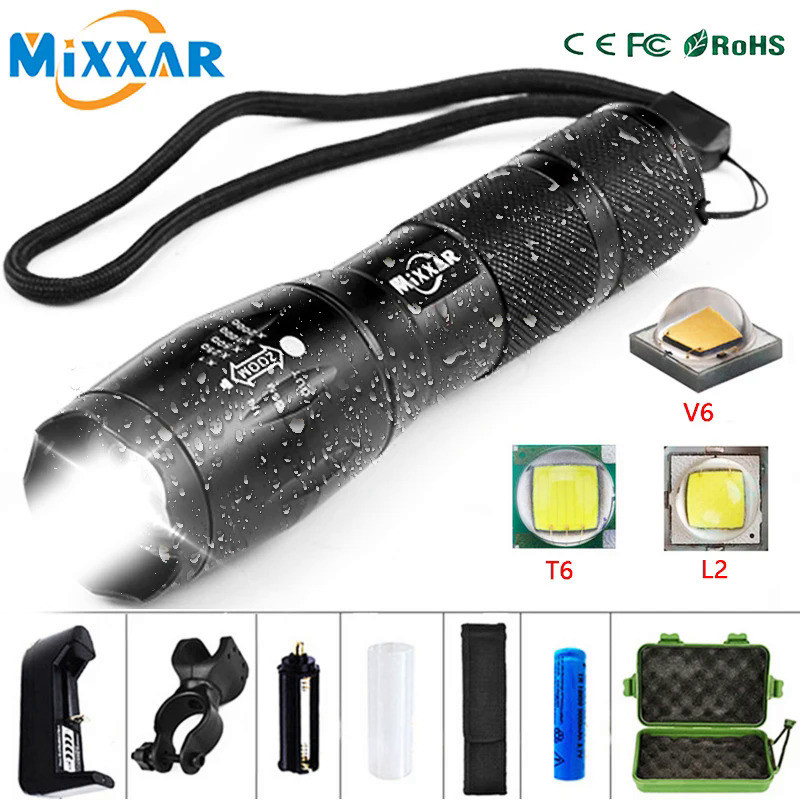 ZK30 Q250 TL360 8000 LM V6/L2 Bike/bicycle Light 18650 Rechargeable Bike Flashlight/headlight Cyclin