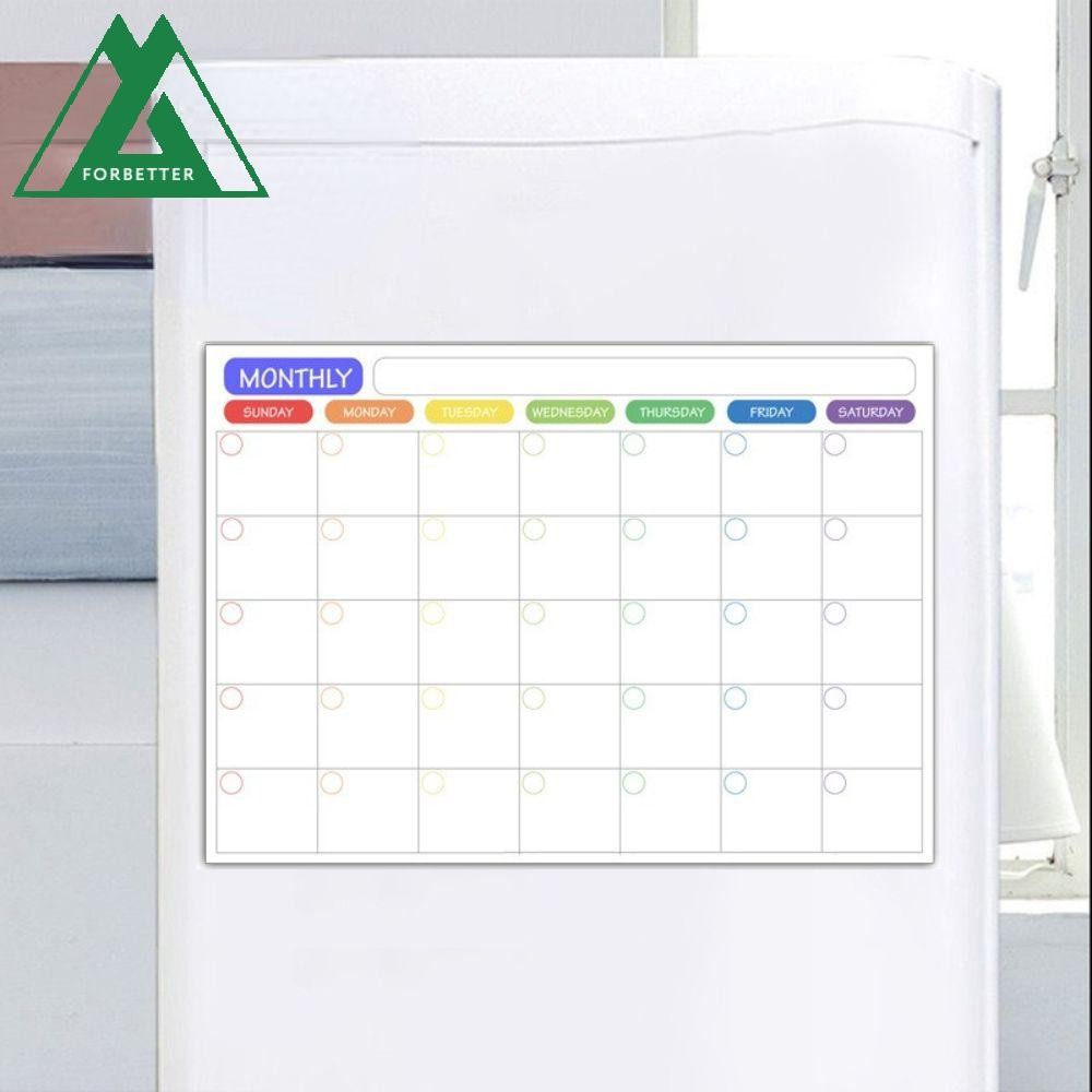 Forbetter Memo กระดานข้อความ Soft A3 ไวท์บอร์ด รายการของชํา To Do List Magnetic Month Planner