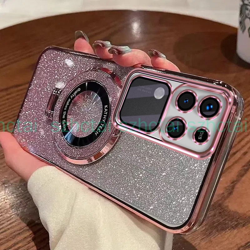 เคสโทรศัพท์ Vivo V30 5G V29 5G V29E V27 5G V27E V25 V25E V30 Pro 5G หรูหรา ชุบ แวววาว เคสโทรศัพท์โปร